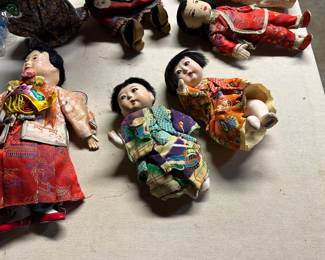 All the vintage dolls! And our GREAT Vintage Ceramic Christmas Tree! 