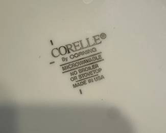 A great set of good 'ol Correll! White ribbed! 