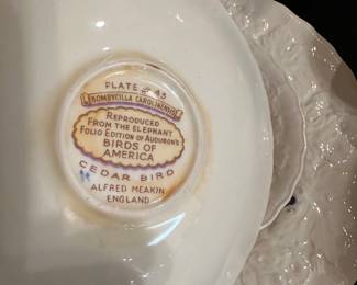 Alfred Meakin English Bird Plates, Saucers and Tea Cup! 