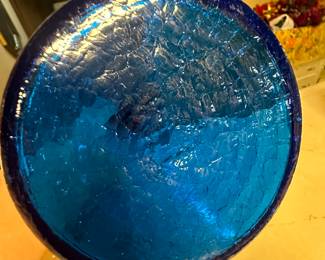 Got the key today! Initial walk through photos! MORE TO COME DAILY! Vintage Blenko MCM Blue Glass decanter! 