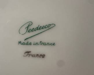 Five lovely French China Fruit Plates! Peedeeco! France! 