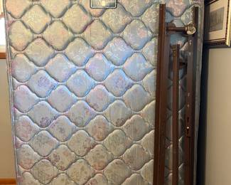 1 of two full size beds! Mattress, box springs, and frame. No headboard or footboard. 
