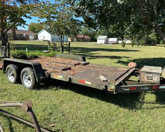 car trailer with title