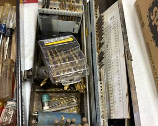 large lot of drill bits