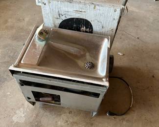 vintage all metal water drinking fountain