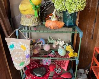 Easter and Valentine's Day decor