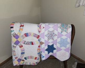2 handmade quilts
