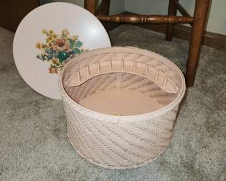 Vintage sewing basket