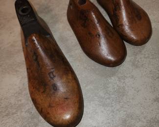 Antique infant shoe forms and 1 other