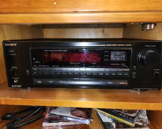 Sony time link digital delayed Dolby prolonging surround audio video control center. With speakers