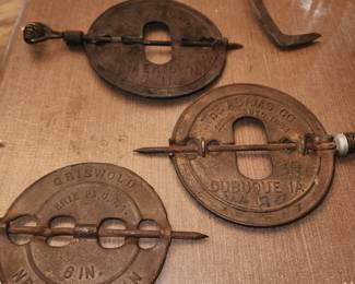 Griswold stove parts and The Adams co