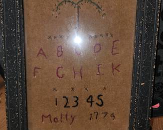 1774 sampler by Molly