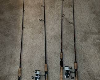 Bionic blade fishing pole with Zebco cardinal 3 reel, Extreme Bass pro shop rod with Zebco Cardinal reel, Bionic Blade IM8 Rod, Bionic blade IM6 rod