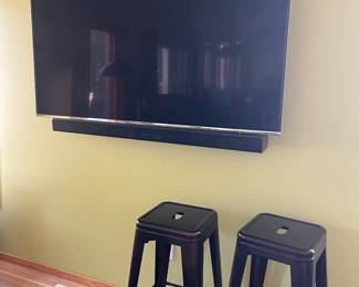 TV with sound bar