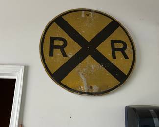 Railroad crossing sign 