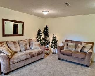 Tan Sofa and loveseat 
