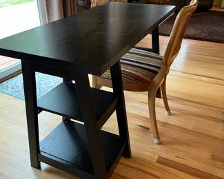 Black office desk 