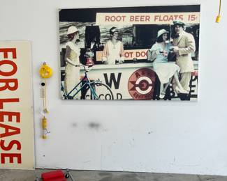 Large A&W Restaurant Sign