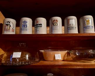 authentic German beer advertising beer mugs