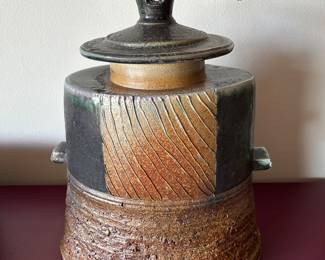 "Looking East" ceramic sculpture by Micheal Poness, 14x 10 inches . 