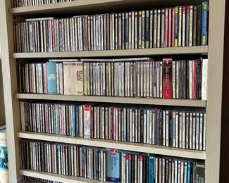 Hundreds and hundreds of CD's, classical composers, violin, flute, piano, orchestras, 