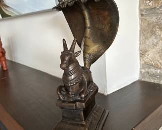 Nandi brass, Indian, 11.5 inches height.