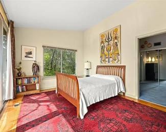 1940's Afghanistani Tekke Bokhara w/ goat hair binding, 13.10 x 9.6   Ethan Allen full / queen bed.