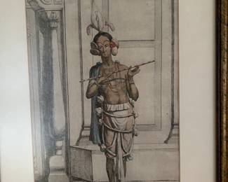 Solvyns print, Baulak [dancing boy] from 1799 Calcutta edition Sec. 111, No. 5, 