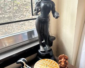 Hindu goddess, bronze, 17" height Tamilnadu.
