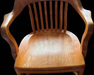  Vintage oak chair made by Johnson Chair Company