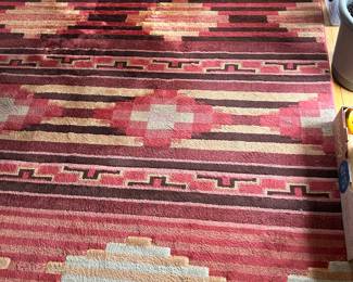 Southwestern sunset theme room size rug