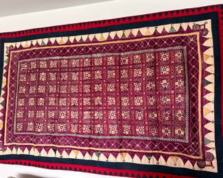 Dowry Rabari, ceremonial heirloom quilt, Gujarat, purchased in Ahmedabad, 1975