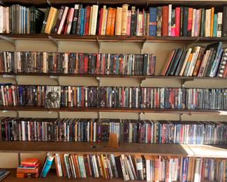 Large DVD film collection comprised of classical and contemporary opera, film titles.  Blu-Ray 