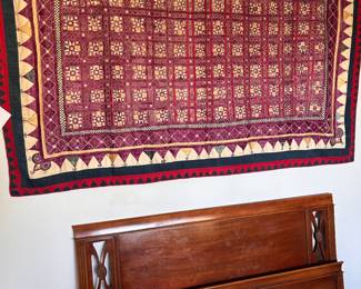 Dowry Rabari- ceremonial heirloom quilt, Gujarat . purchased in Ahmedabad in 1975. 
