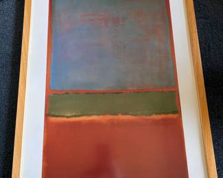 Mark Rothko  Art Print, framed