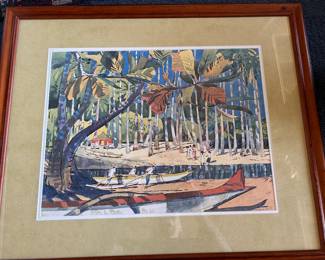 Millard Sheets (1907-1989) Kona Coast , Hi. Print 
