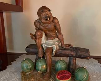 Miniature Mudman Harvesting Mellons