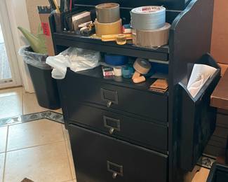 File Cabinet and Work Desk