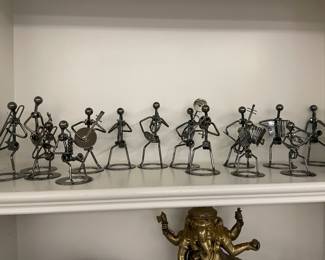 Crafted Steel Statues of  Musicans