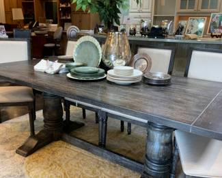 Serving Trestle table dining eleganza.