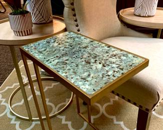 This side table fits any space serving practical style.