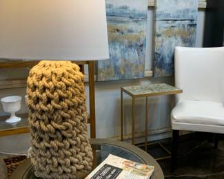 Beautiful rope lamps tie any room up with stylish light.