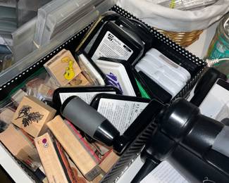 stamps and scrapbooking items 
