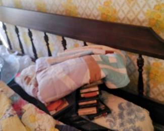 Old fashioned double bed 