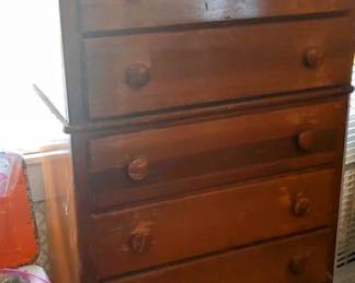 Solid wood 6 drawer chest of drawers