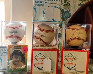 Signed baseballs