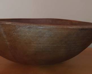 Wooden dough bowl
