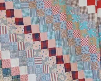 Vintage quilt top