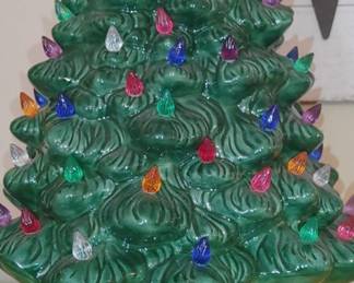 Large ceramic Christmas tree...cant wait to plug this beauty up! 