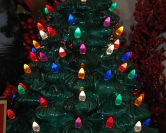 Im so excited we found the star in an old box from the attic
VINTAGE CERAMIC CHRISTMAS TREE